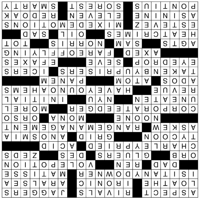 Turn to a puddle crossword