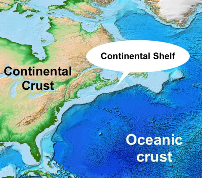 Which geologic feature is composed of the youngest crustal bedrock