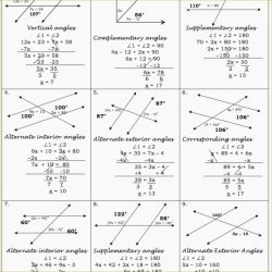 Parallel lines and transversals puzzle answer key